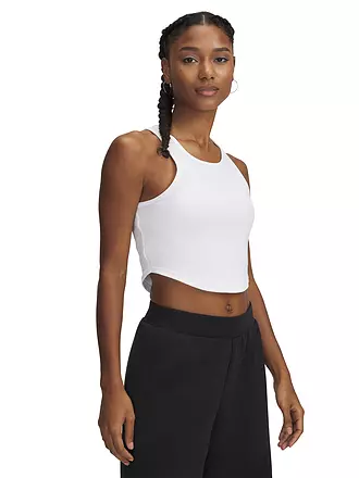 UNDER ARMOUR | Canotta da donna UA Rival RIB Crop | weiss